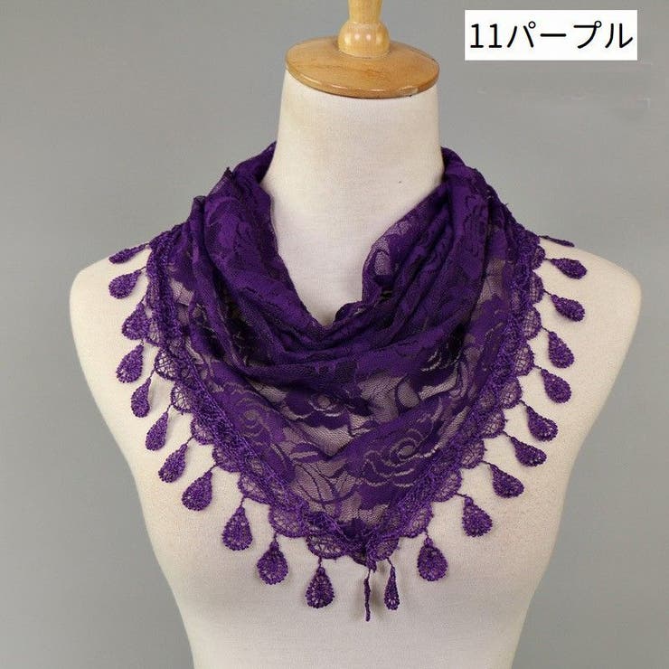 スカーフ 総レース ショール | PlusNao | 詳細画像12 