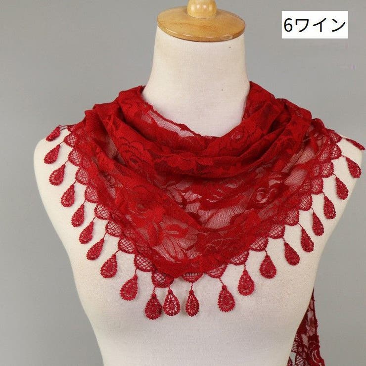 スカーフ 総レース ショール | PlusNao | 詳細画像7 