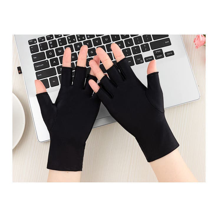 手袋 指無し 指抜き | PlusNao | 詳細画像5 