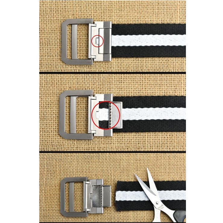ベルト 穴なし ライン入り | PlusNao | 詳細画像7 