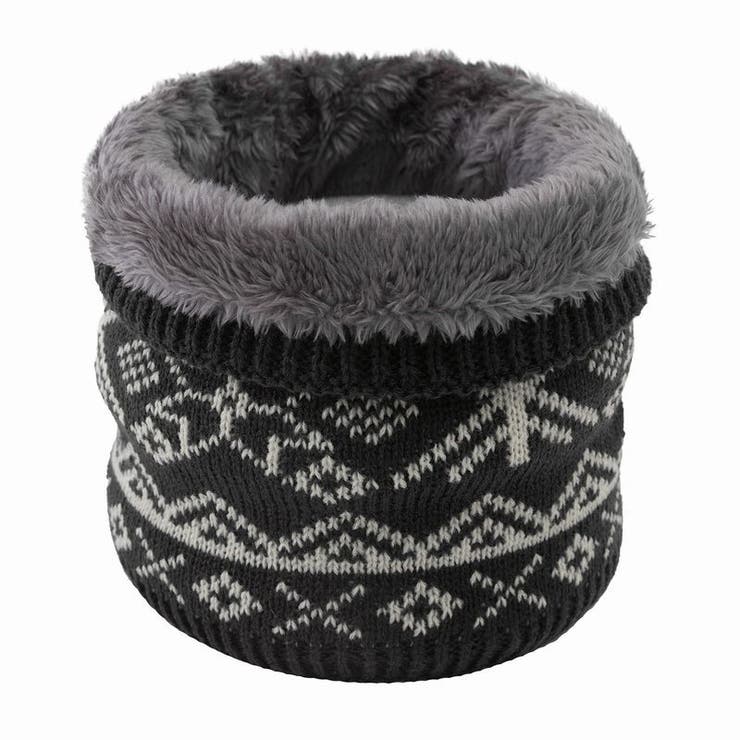 ネックウォーマー リブニット 裏起毛 | PlusNao | 詳細画像3 