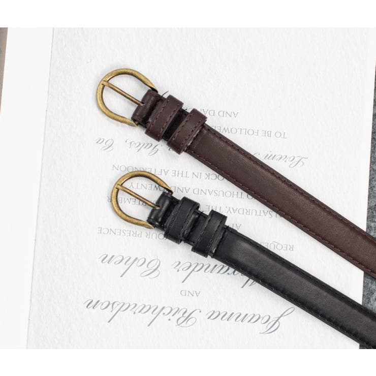 ベルト レザー調 ピンバックル | PlusNao | 詳細画像12 