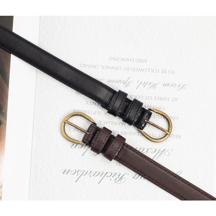 ベルト レザー調 ピンバックル | PlusNao | 詳細画像14 