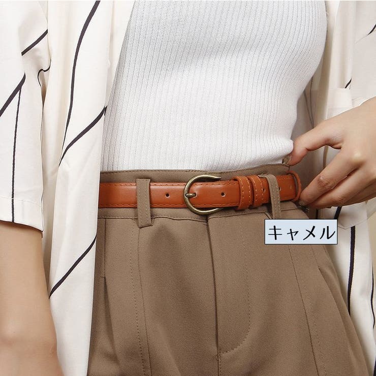 ベルト レザー調 ピンバックル | PlusNao | 詳細画像19 