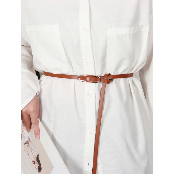 細ベルト レディース レザー風 | PlusNao | 詳細画像6 