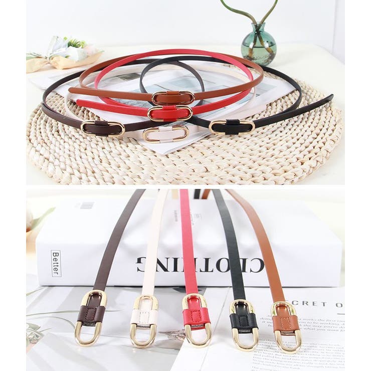 細ベルト レディース レザー風 | PlusNao | 詳細画像8 