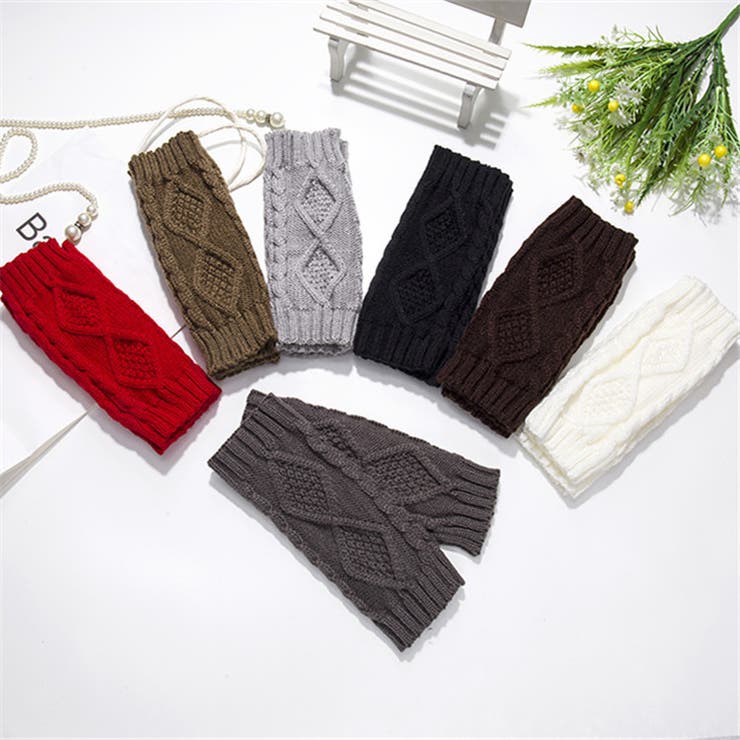 手袋 指なし ニット | PlusNao | 詳細画像13 