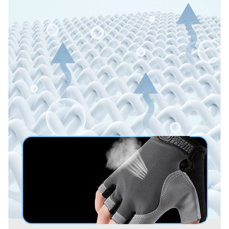 サイクルグローブ 指なし 指切り | PlusNao | 詳細画像9 