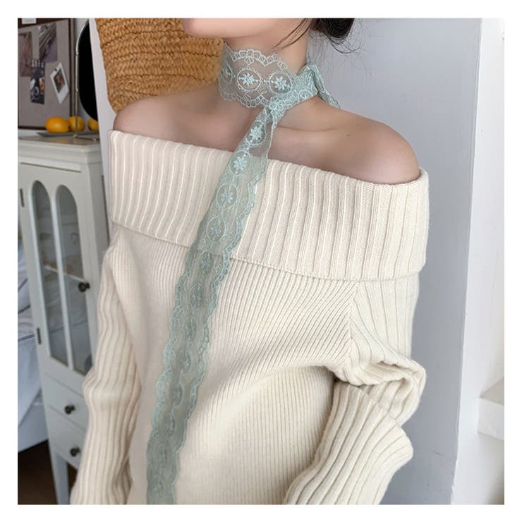 スカーフ レディース 総レース | PlusNao | 詳細画像2 