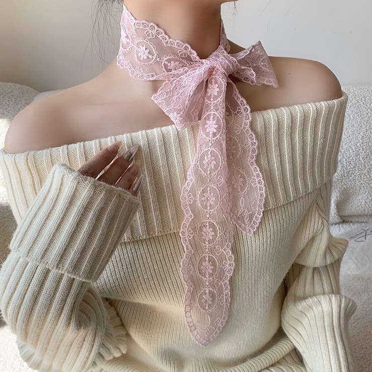 スカーフ レディース 総レース | PlusNao | 詳細画像3 