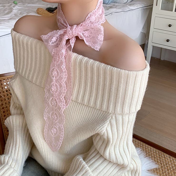 スカーフ レディース 総レース | PlusNao | 詳細画像7 