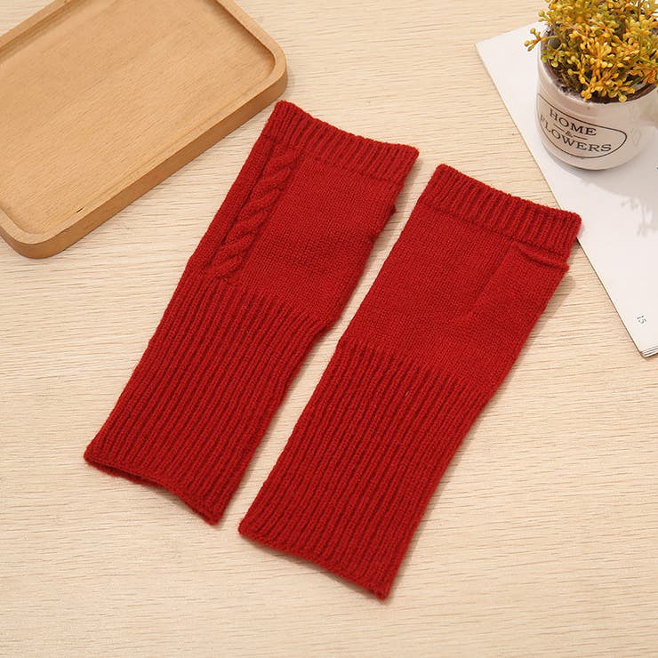 ハンドウォーマー 指なし手袋 ニット | PlusNao | 詳細画像4 