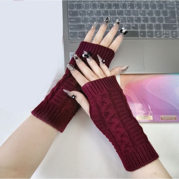 ハンドウォーマー レディース手袋 指なし | PlusNao | 詳細画像10 