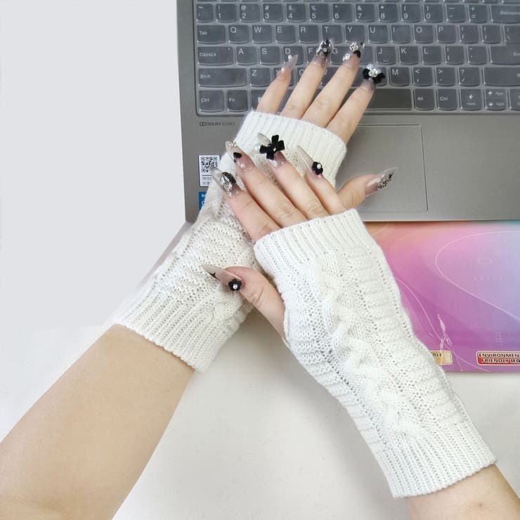 ハンドウォーマー レディース手袋 指なし | PlusNao | 詳細画像4 