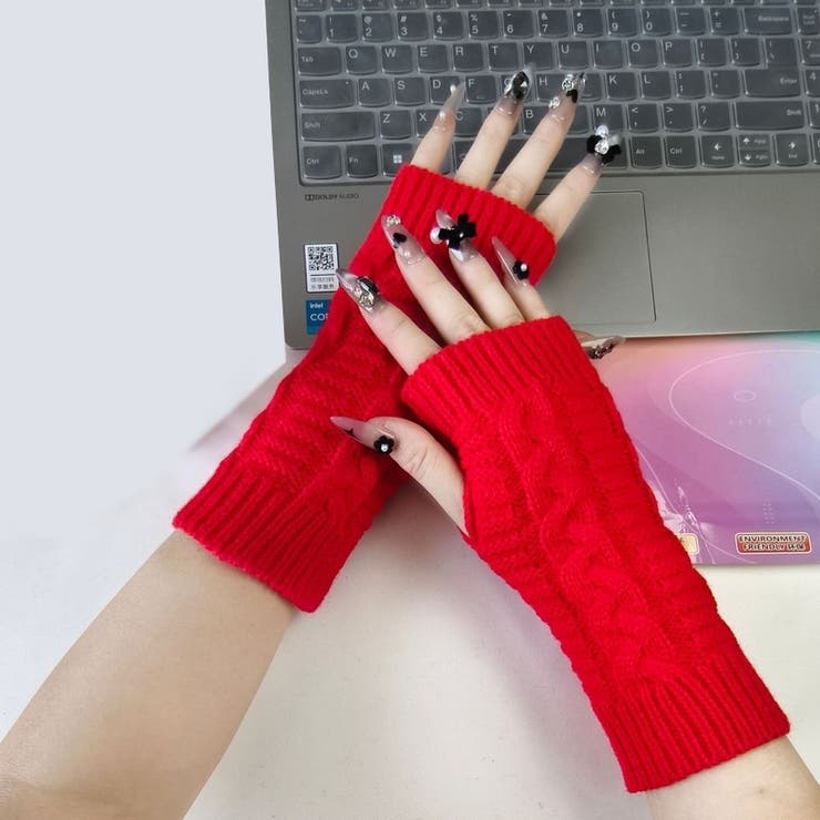 ハンドウォーマー レディース手袋 指なし | PlusNao | 詳細画像9 