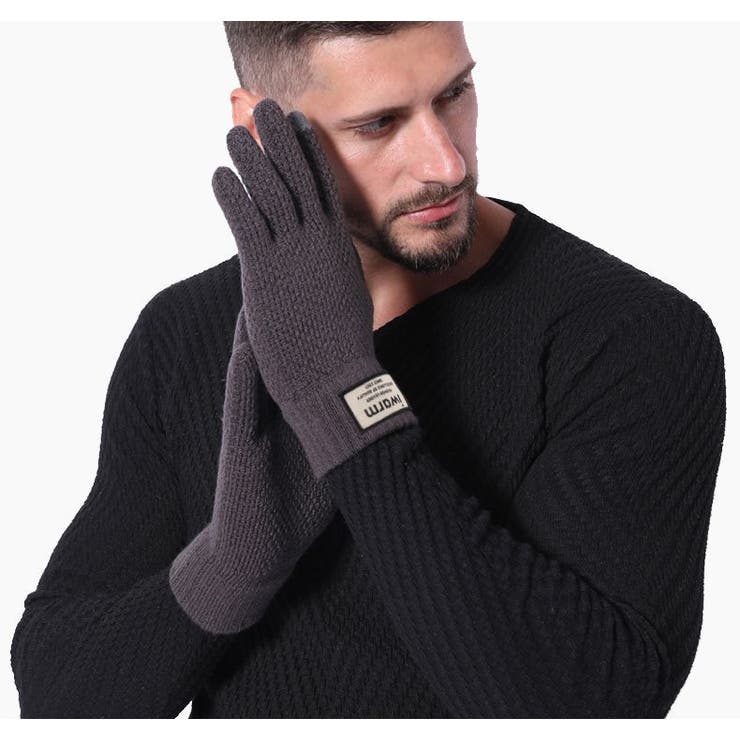 スマホ手袋 スマートフォン対応 ニット | PlusNao | 詳細画像2 