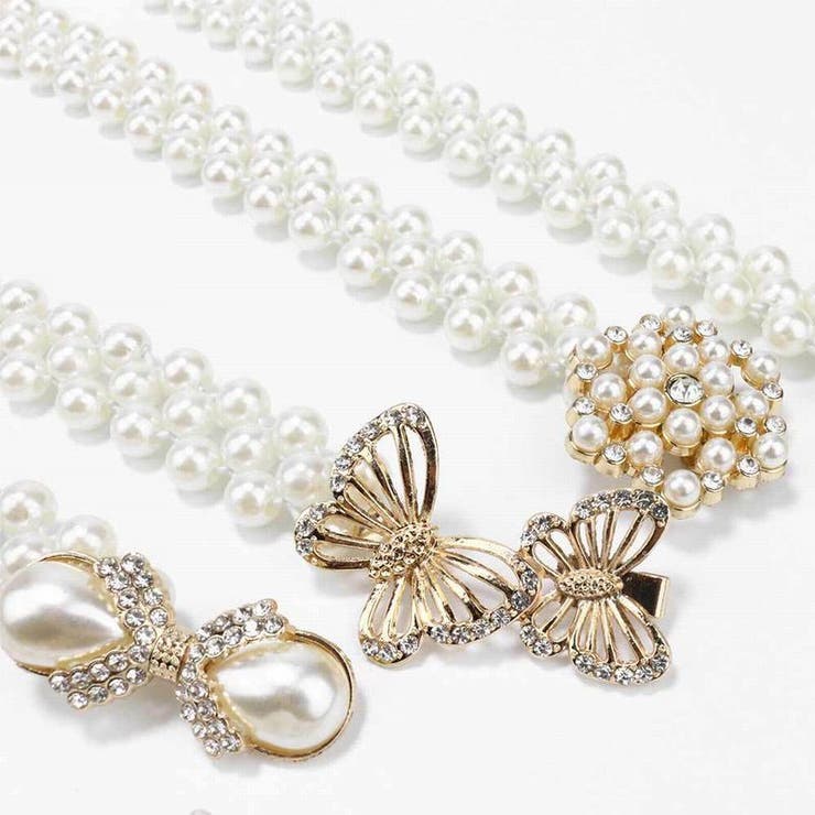 ベルト レディース フェイクパール | PlusNao | 詳細画像3 