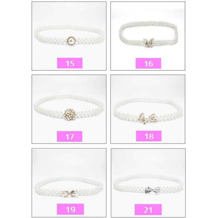 ベルト レディース フェイクパール | PlusNao | 詳細画像7 