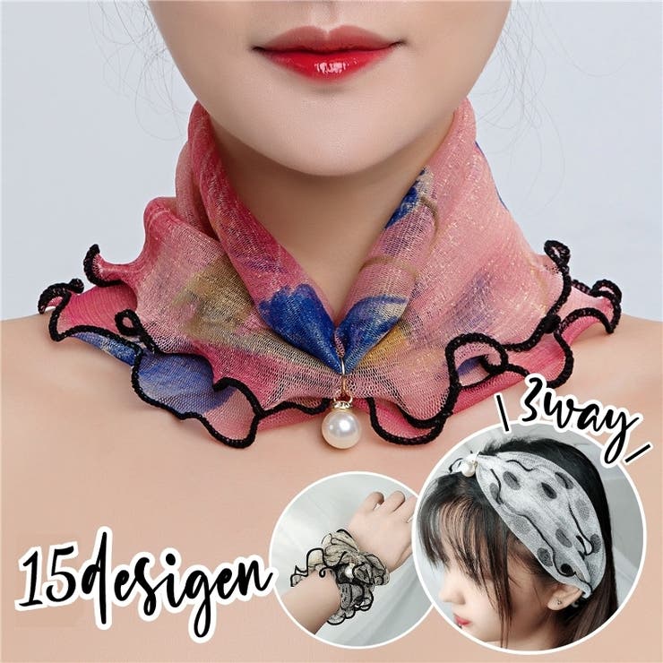 スカーフ ヘアバンド ハンドバンド | PlusNao | 詳細画像1 