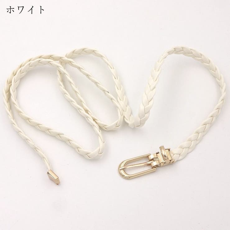 メッシュベルト 三つ編みベルト レディース | PlusNao | 詳細画像9 