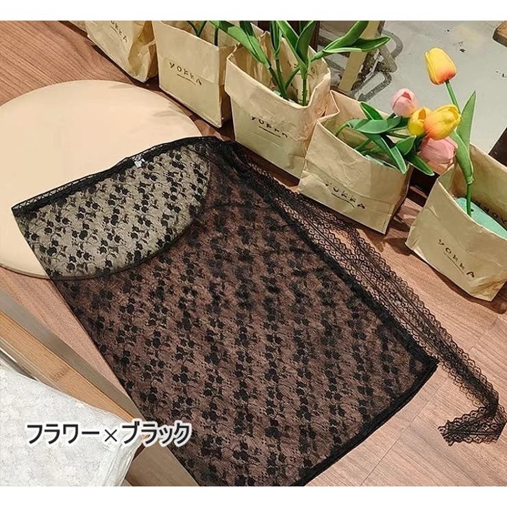 ラップスカート 巻きスカート シースルー | PlusNao | 詳細画像12 