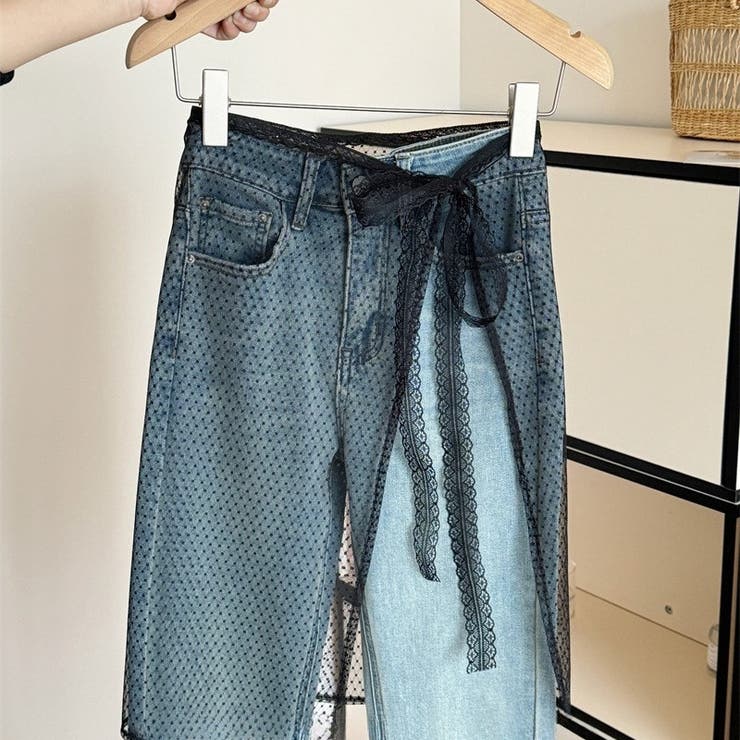 ラップスカート 巻きスカート シースルー | PlusNao | 詳細画像3 