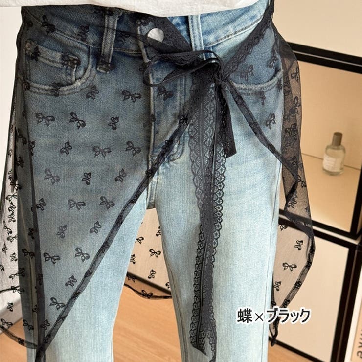 ラップスカート 巻きスカート シースルー | PlusNao | 詳細画像7 