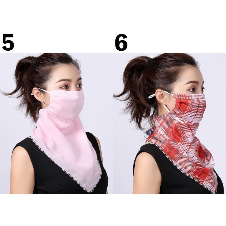 スカーフマスク フェイスマスク フェイスガード | PlusNao | 詳細画像12 