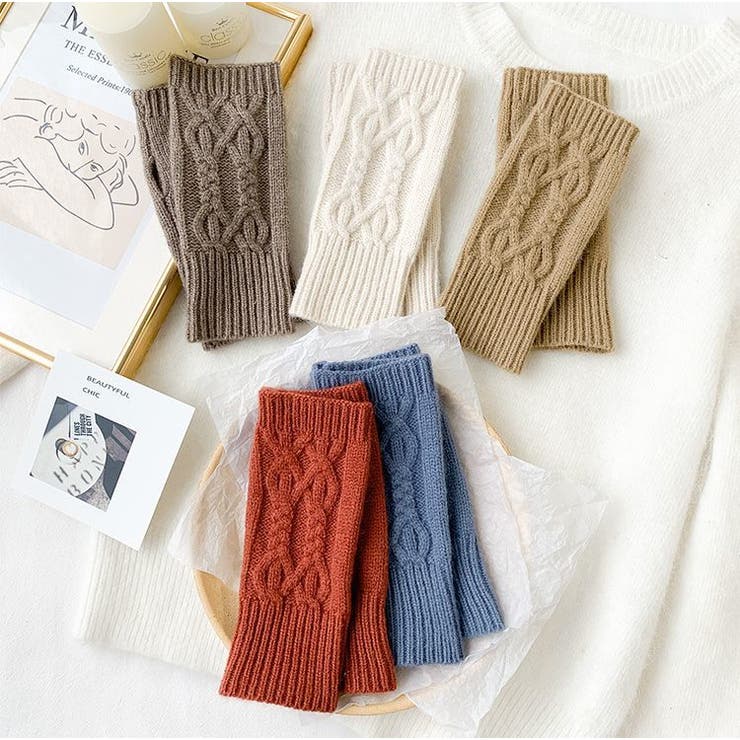 指なし手袋 フィンガーレス ニットグローブ | PlusNao | 詳細画像11 