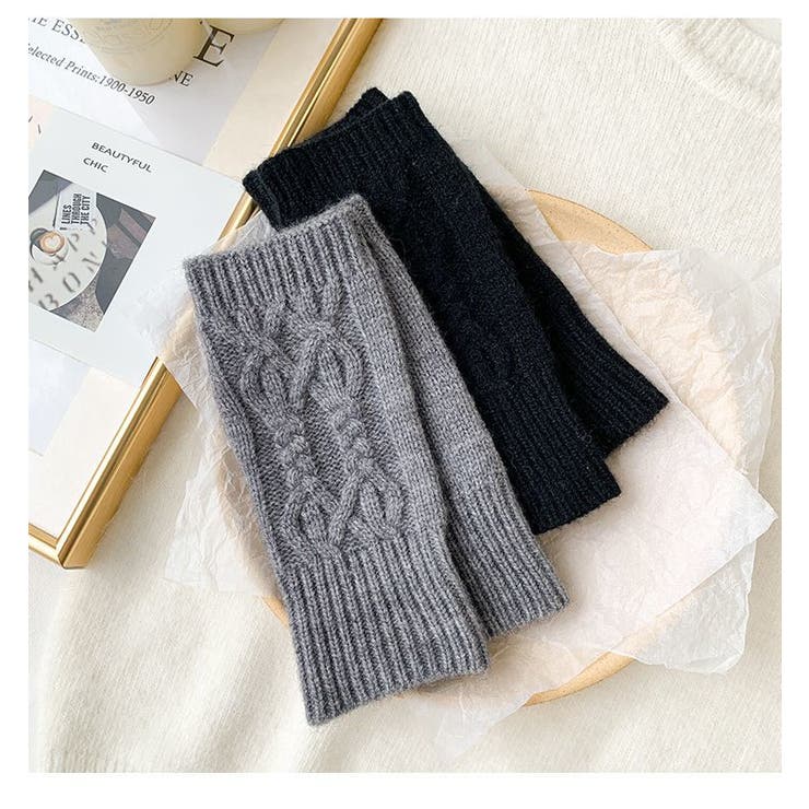 指なし手袋 フィンガーレス ニットグローブ | PlusNao | 詳細画像12 