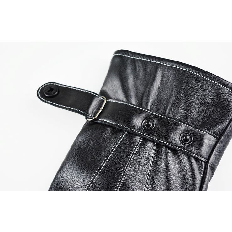 メンズ手袋 5本指 レザー調 | PlusNao | 詳細画像13 