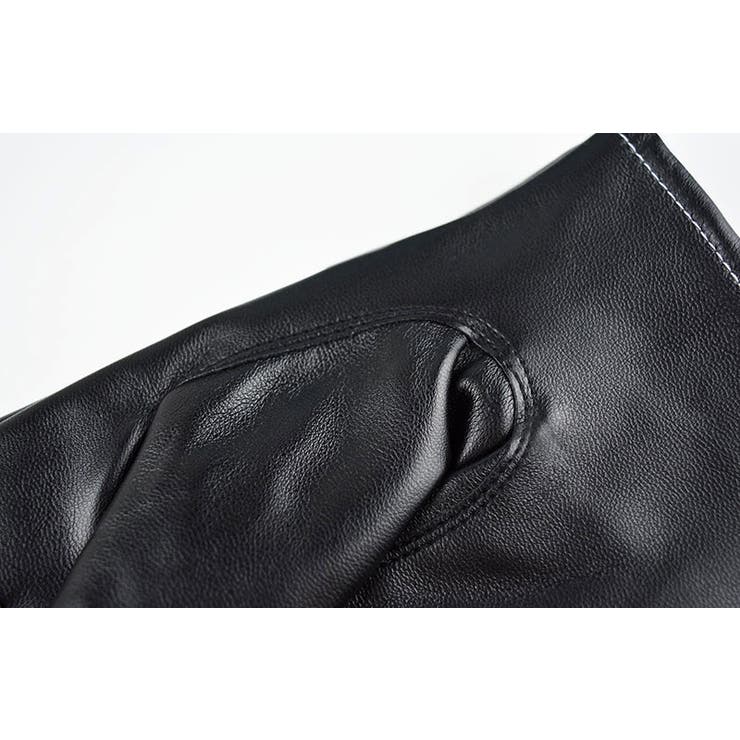 メンズ手袋 5本指 レザー調 | PlusNao | 詳細画像9 