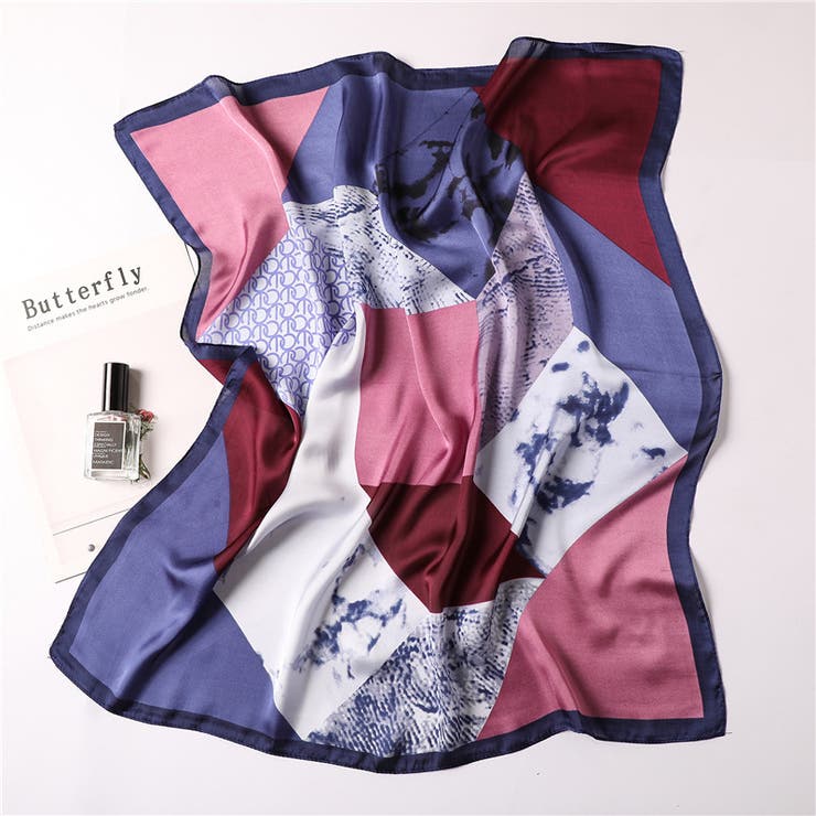 スカーフ プリントスカーフ 大判 | PlusNao | 詳細画像2 