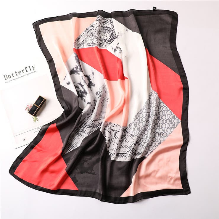 スカーフ プリントスカーフ 大判 | PlusNao | 詳細画像3 