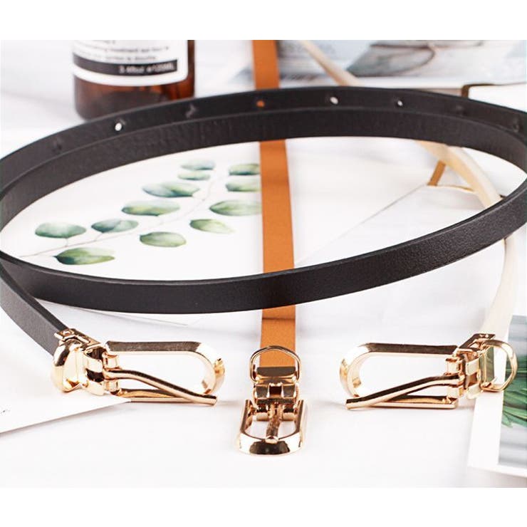 細ベルト レディース レザー調 | PlusNao | 詳細画像3 