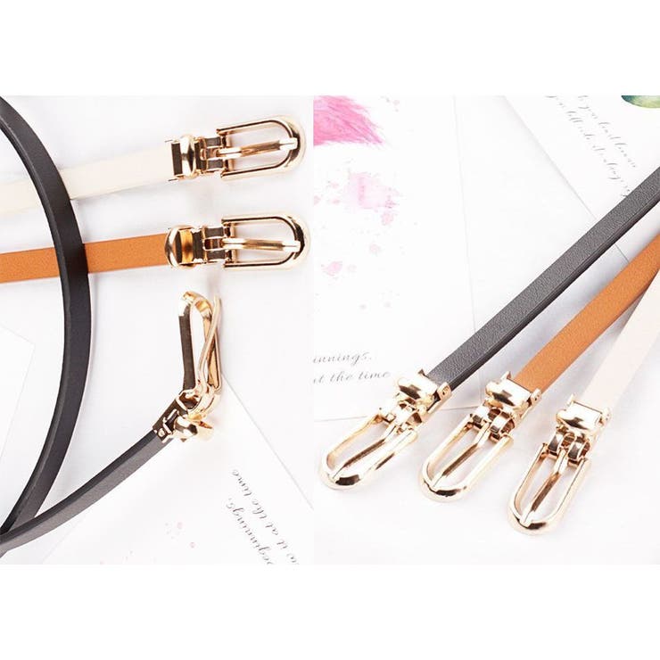 細ベルト レディース レザー調 | PlusNao | 詳細画像4 