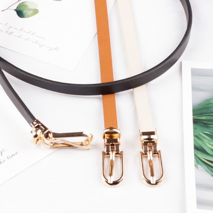 細ベルト レディース レザー調 | PlusNao | 詳細画像6 