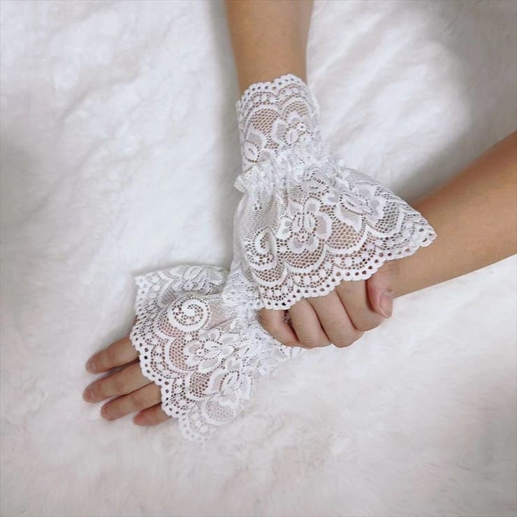 レース手袋 レースグローブ 指なし | PlusNao | 詳細画像3 