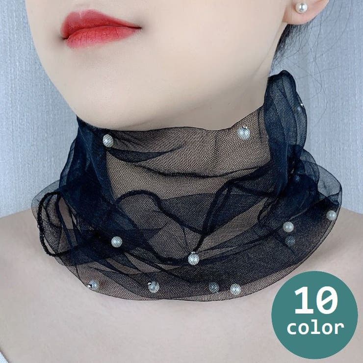 スカーフ ネックカバー レース | PlusNao | 詳細画像1 