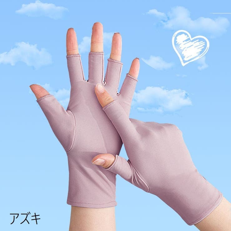 手袋 指無し手袋 フィンガーレス | PlusNao | 詳細画像5 
