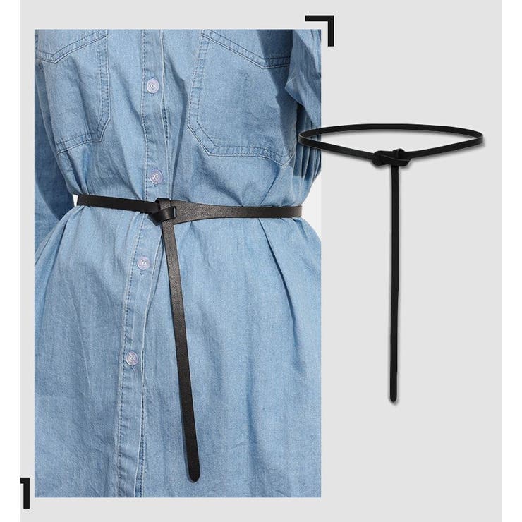 タイベルト レディース レザー調 | PlusNao | 詳細画像3