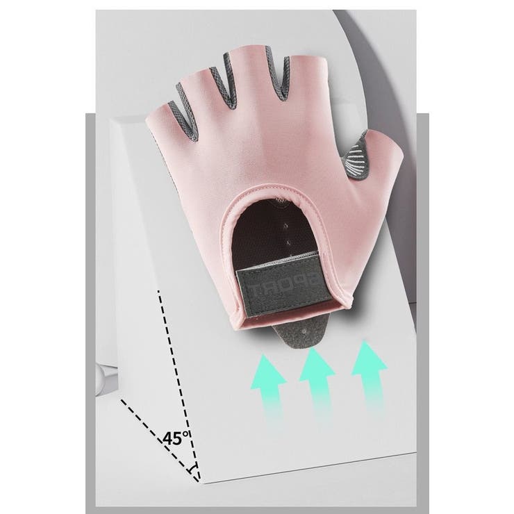 トレーニンググローブ サイクルグローブ 指なし手袋 | PlusNao | 詳細画像9 