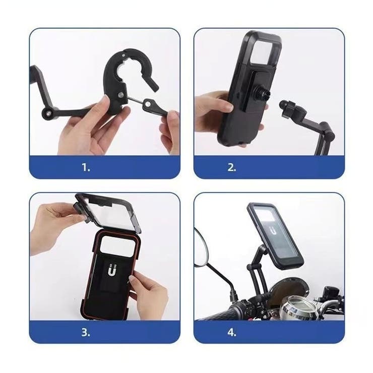スマホホルダー 自転車 バイク | PlusNao | 詳細画像17 