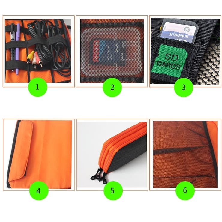 ガジェットポーチ ガジェットケース トラベルポーチ | PlusNao | 詳細画像16 