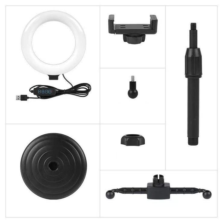 スマホスタンド スマホホルダー リングライト付き | PlusNao | 詳細画像7 