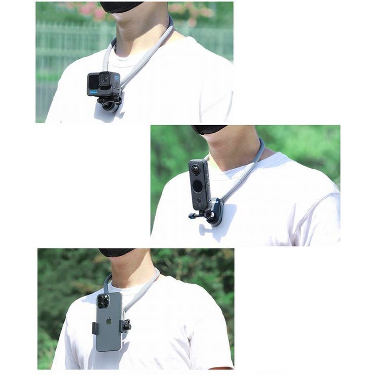 首掛け式マウント スマホ用 GoPro用 | PlusNao | 詳細画像3 