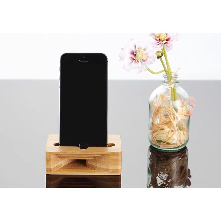 スマホスピーカー スマホスタンド 木製 | PlusNao | 詳細画像4 