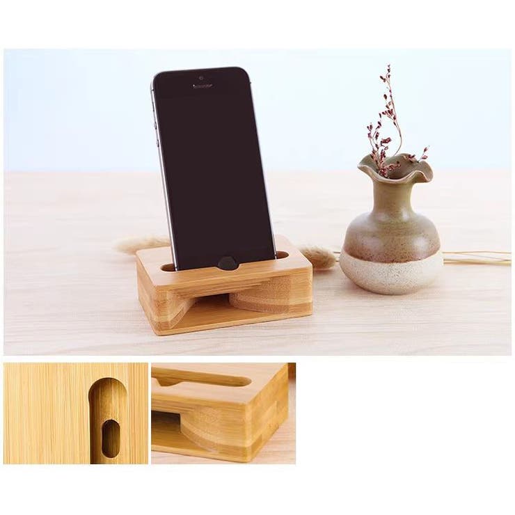 スマホスピーカー スマホスタンド 木製 | PlusNao | 詳細画像5 
