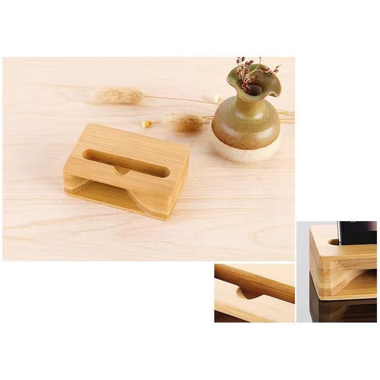 スマホスピーカー スマホスタンド 木製 | PlusNao | 詳細画像9 