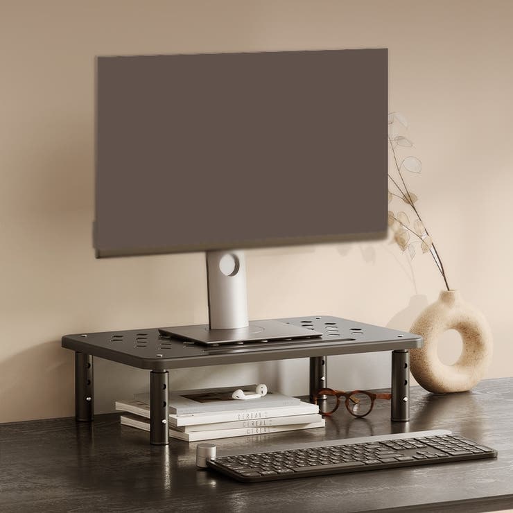 デスクトップPCラック モニタースタンド パソコン台 | PlusNao | 詳細画像2 